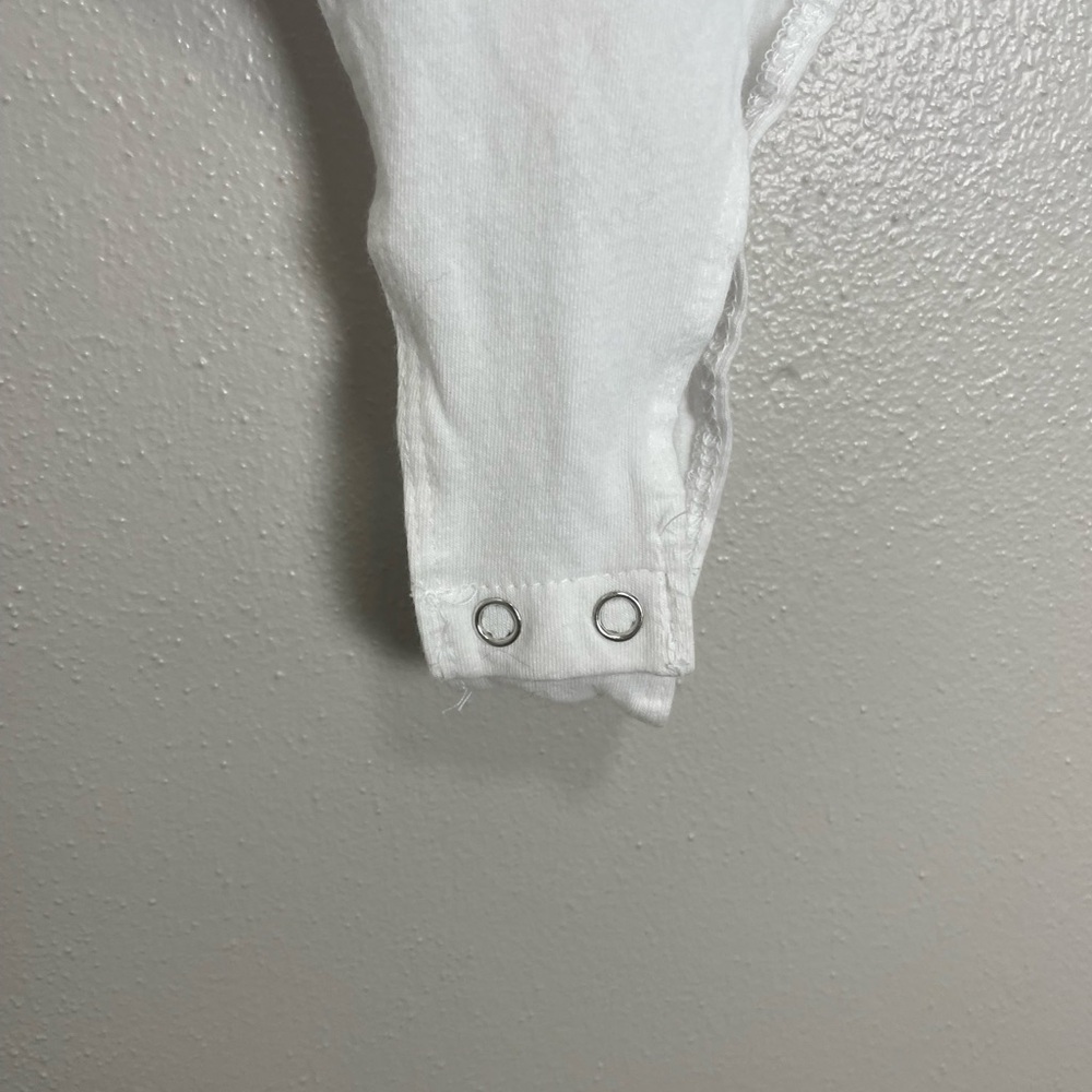 White cotton bodysuit - Picture 3 of 7